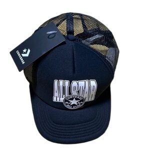 Converse All Star Black Trucker Hat